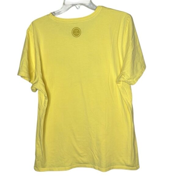 Life Is Good “Zero Tasking” Dog Hammock Yellow Crusher Tee with Palm Graphic XL. - Picture 4 of 7